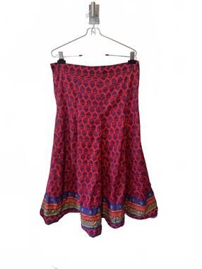 Indian Cotton Skirt Vibrant Bohemian Patterned